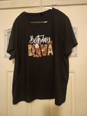 Birthday Diva Short Sleeve Tee - Black